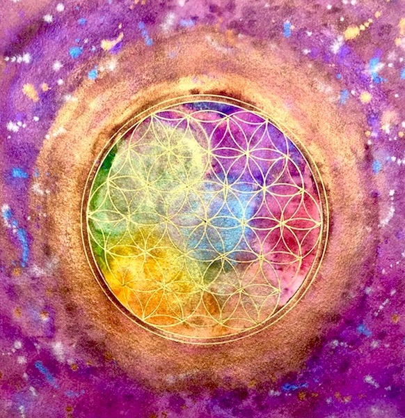 Flower of Life in the Cosmos